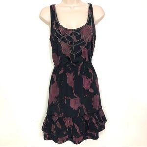 Ecote Urban Outfitters Beaded Ruffle Sun Dress